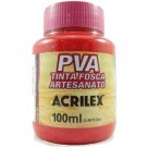 TINTA PVA VERMELHO FOGO ACRILEX 100ML 5CMX5CMX7,5CM 032100507