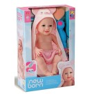 MINI BEBE BONECA BANHO NEWBORN REALISTA COM ACESSORIOS