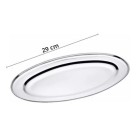 TRAVESSA OVAL EM INOX 29 CM - MONALIZA