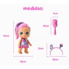 BONECA MY LITTLE GLITTER C/ ACESSÓRIOS PARA PENTEAR - DIVERTOYS