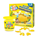 KIT MASSINHA DE MODELAR DINOSSAURO AMARELO ART KIDS 150G ACRILEX