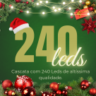 CASCATA COLORIDA 240 LEDS 4,3M 220V 8 FUNÇÕES WINCY NATAL