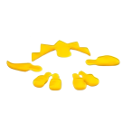 KIT MASSINHA DE MODELAR DINOSSAURO AMARELO ART KIDS 150G ACRILEX