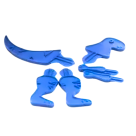 KIT MASSINHA DE MODELAR DINOSSAURO AZUL  ART KIDS 150G ACRILEX