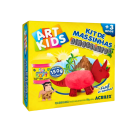 KIT MASSINHA DE MODELAR DINOSSAURO VERMELHO ART KIDS 150G ACRILEX