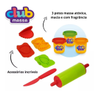 KIT MASSINHA DE MODELAR MASSA E PIZZAS - USUAL BRINQUEDOS