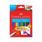 CANETINHA HIDROGRAFICA 10 CORES  MAGIC - FABER CASTELL