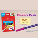 CANETINHA HIDROGRAFICA 10 CORES  MAGIC - FABER CASTELL