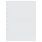 REFIL FOLHA CADERNO TILIDISCO CINZA C/ PAUTA BRANCA 177X240 MM - TILIBRA