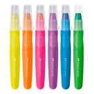 GIZ DE CERA JUMBO RETRATIL 06 CORES - FABER CASTELL