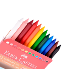 GIZÃO DE CERA JUMBO 12 CORES - FABER CASTELL