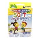 MASSINHA SOFT BABY COLORS TONS PASTEIS ACRILEX 90G 8,5CMX1CMX10,5CM 073700000