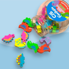 Kit Mini Borrachas Dino – 20 Unidades – Cis