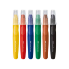 GIZ DE CERA JUMBO RETRATIL 06 CORES - FABER CASTELL