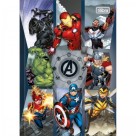 CADERNO BROCHURA CAPA DURA 1/4 AVENGERS 96 FOLHAS 140MMX200MM 146617