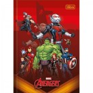 CADERNO BROCHURA CAPA DURA 1/4 AVENGERS 96 FOLHAS 140MMX200MM 146617