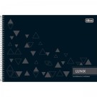 CADERNO ESPIRAL CAPA DURA CARTOGRAFIA E DESENHO LUNIX 60 FOLHAS 275MMX200MM 233986