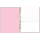 CADERNO ESPIRAL CAPA PLASTICA COLEGIAL HAPPY ROSA 1 MATÉRIA 177MX240MM 305537