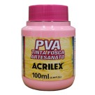 TINTA PVA  ROSA ACRILEX 100ML 5CMX5CMX7,5CM 032100537