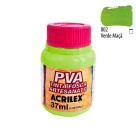 TINTA PVA VERDE MAÇA ACRILEX 37ML 3,5CMX3,5CMX5CM 032400802