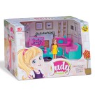 COLEÇÃO JUDY HOME SALA COM BONECA SAMBA TOYS 27CMX21CMX18CM 0403