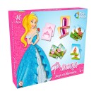 JOGO MEMÒRIA PRINCESAS PAIS E FILHOS 24CMX5,5CMX18CM 2824