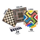 JOGO LUDO DAMA TRILHA PAIS E FILHOS 32CMX24,5CMX5,5CM 2801.1