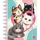 CADERNO TILIDISCO PURRFECT CATS 10MATÉRIAS 160FLS - TILIBRA