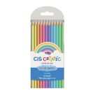 LÁPIS DE COR CRIATIC TONS PASTEL 12 CORES CIS 21,5CMX9CMX1CM 600200